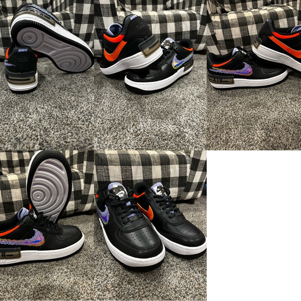 Women’s AF1 shadow “ Pixel Swoosh - off Nior” size 6.5